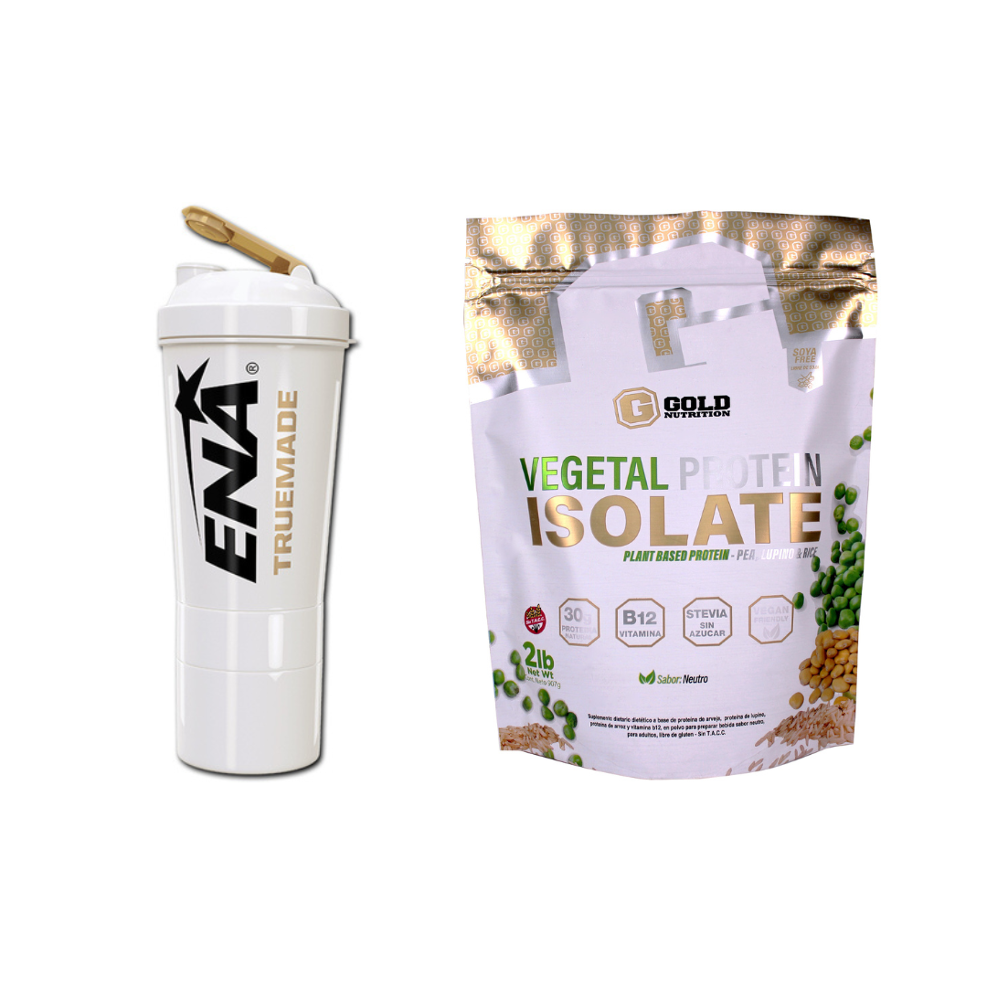 Combo Shaker + Proteína Vegana Gold Nutrition